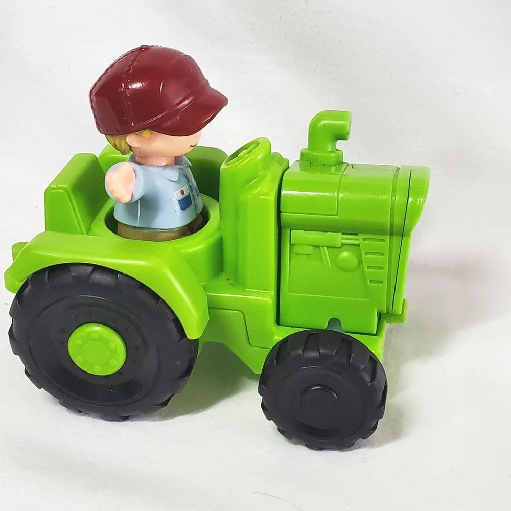 Fisher Price Little People Green Tractor and Farmer Figure Set 2016 Toy